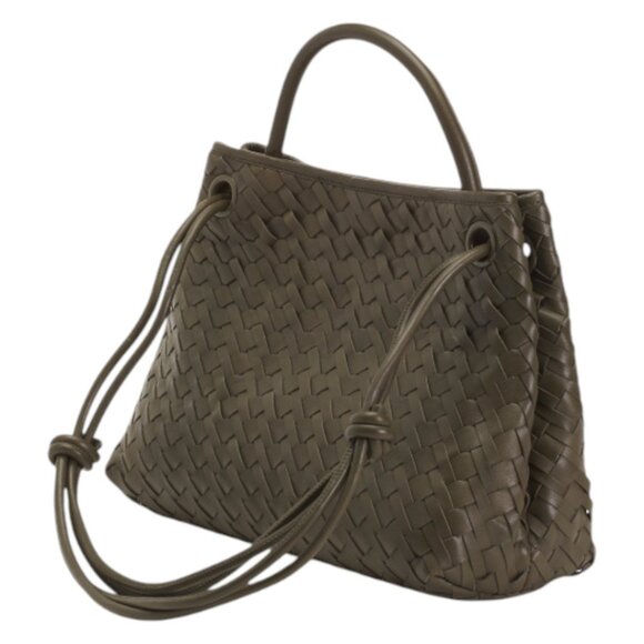 WALTER BAKER Leather Hazel Handwoven Multi-compartment Tote With Pouch - Picture 3 of 3